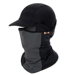 Cagoule noire unisexe élastique