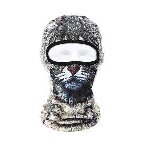 Cagoule Motif Chat Gris