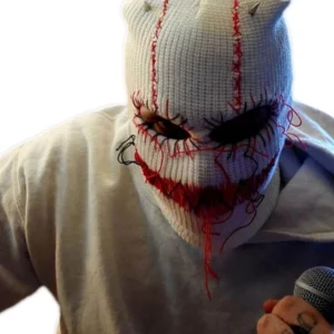 Balaclava Distressed Halloween Balaclava Funny Balaclava Face Mask Scary Balaclava Hooded Party Hat Knitted Hat Beanies